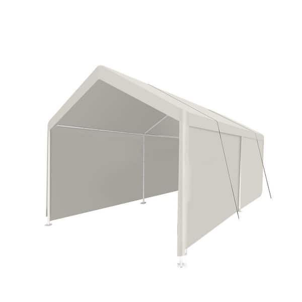 12 ft. x 20 ft. White Heavy Duty Portable Carport Garage Tent