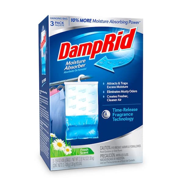 DampRid Drop-In Moisture Absorbing Tab Starter Kit; 15.8 Oz. Fresh