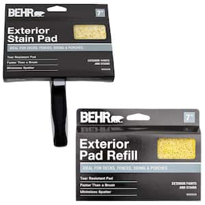 Applicator and More 10 in. Lambskin Floor Stain Pad with Block, Refill Pad  and Extension Pole 11001 - The Home Depot