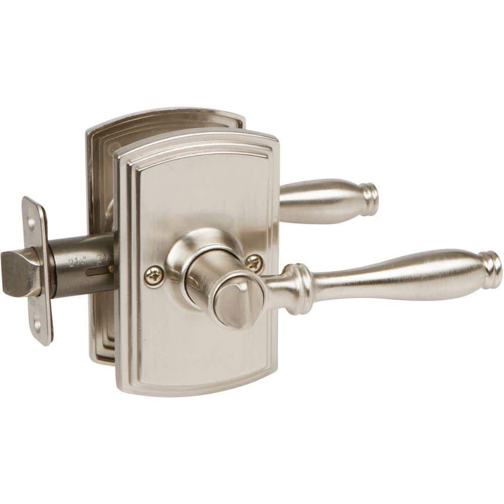 Italian Collection Sorado Satin Nickel Bed/Bath Door Handle
