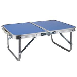 Woodland Collection, Portable Laptop Desk, Collapsible, Portable, Folding Table and Legs, Blue