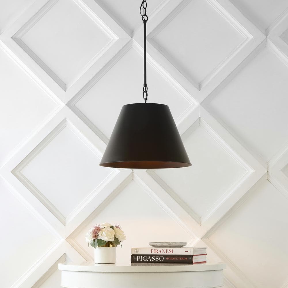 Henry 18" Industrial Farmhouse LED Pendant in Oil-Rubbed Bronze