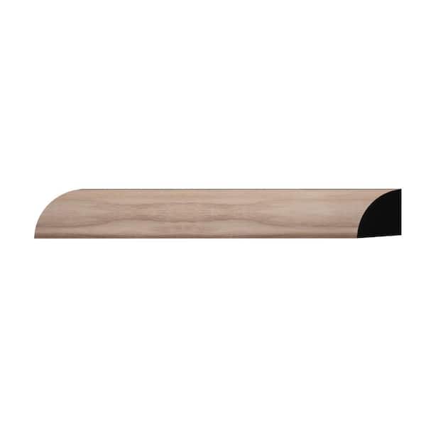 Ekena Millwork WM103 1.06 in. D x 1.06 in. W x 6 in. L Wood (Walnut) Quarter Round Sample