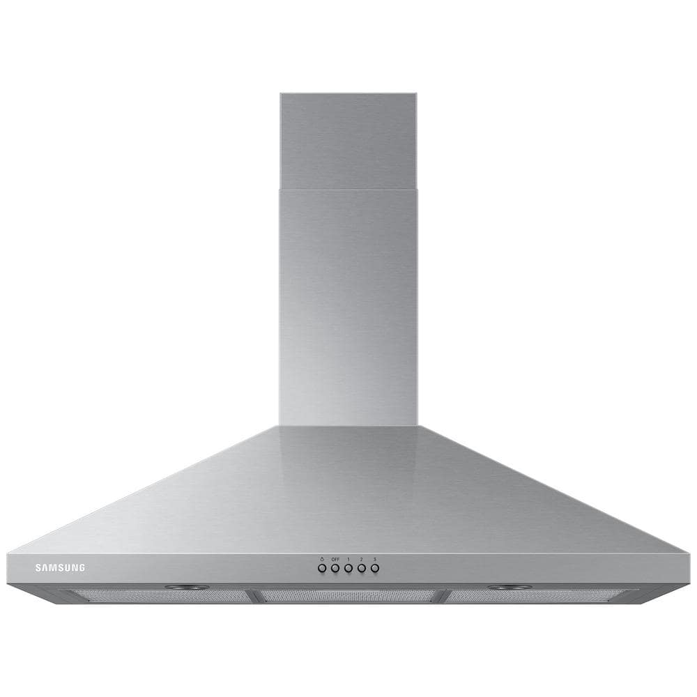 Samsung 36 in. Wall Mount Range Hood with LED Lighting in Stainless Steel, Silver