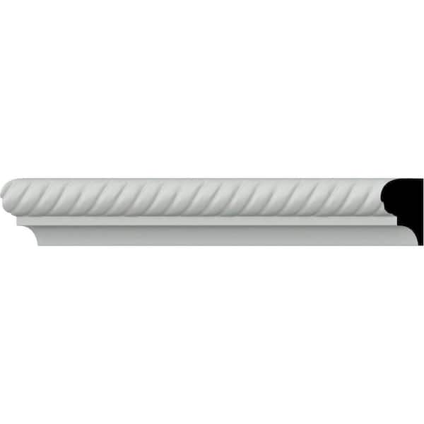 Ekena Millwork SAMPLE - 7/8 in. x 12 in. x 1-3/8 in. Urethane Alexandria Chair Rail Moulding