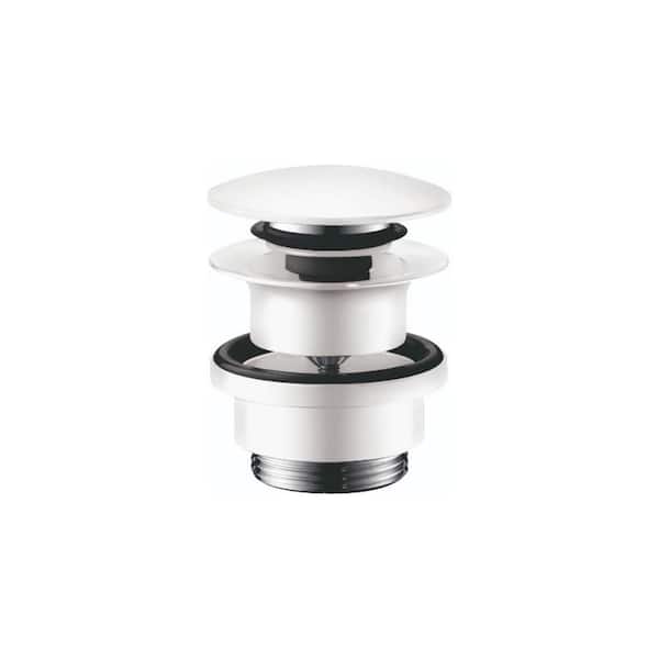 Hansgrohe 2-1/2 in. Brass Sink Drain in Matte White