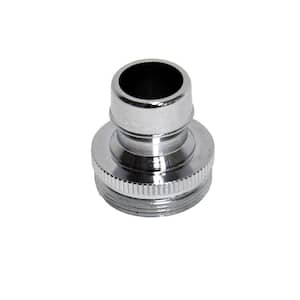 15/16 in. to 27M or 55/64 in. 27F Chrome Small Male Dishwasher Aerator Adapter
