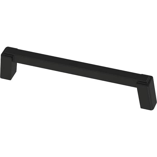 Liberty Modern Brace 5-1/16 in. (128 mm) Modern Matte Black Cabinet Drawer Pull