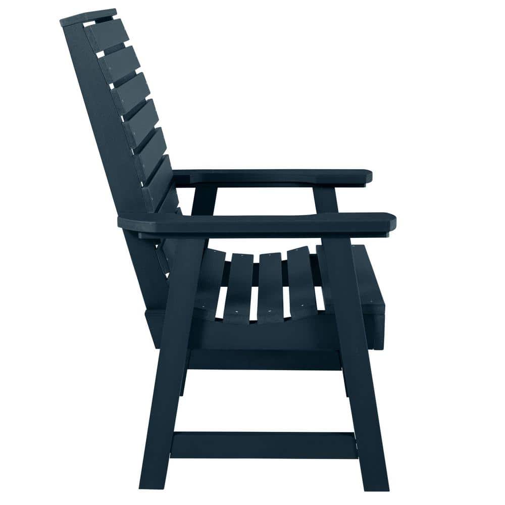Weatherly Federal Blue Outdoor Dining Armchair