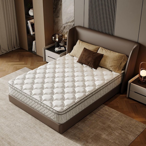Full Size Medium Firm 12 in. Hybrid Mattress in Box w/ Memory Foam and Pocket Spring CertiPUR-US and OEKO-TEX Certified