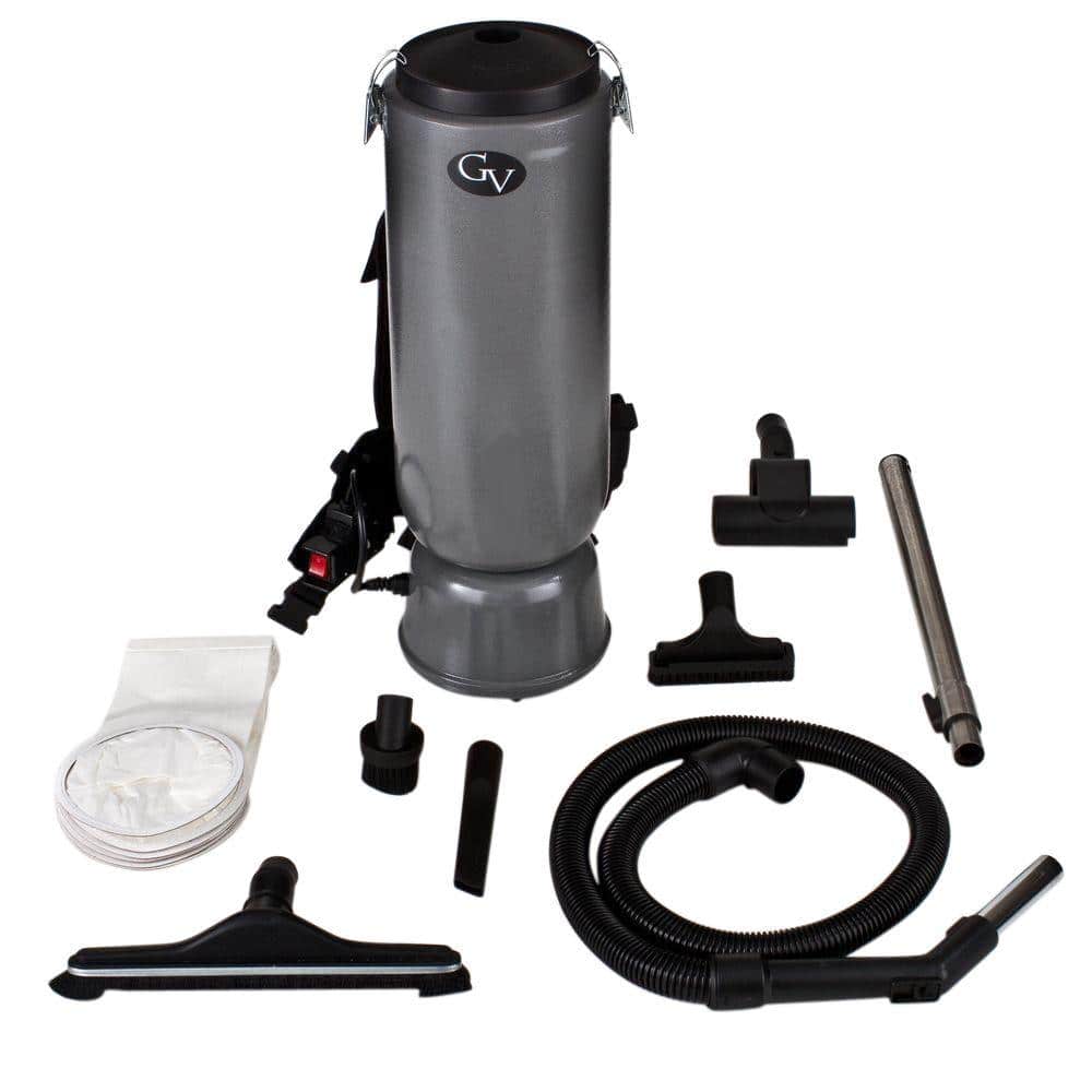 GV 10 qt. Lightweight Backpack Industrial Vacuum Cleaner gv7a The Home  Depot