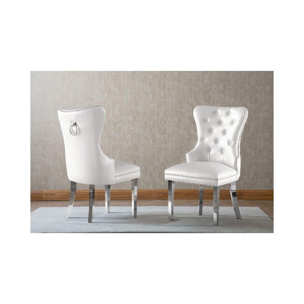 32 in. H Gray Finish Velvet Upholstery Square Barrel Chair (Set of 2) with Straight Arm