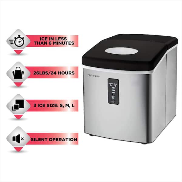 26 LBS ICE MAKER- STAINLESS STEEL, EFIC130-SS