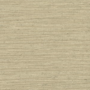 Bennie Taupe Faux Grasscloth Vinyl Strippable Roll Wallpaper (Covers 60.8 sq. ft.)