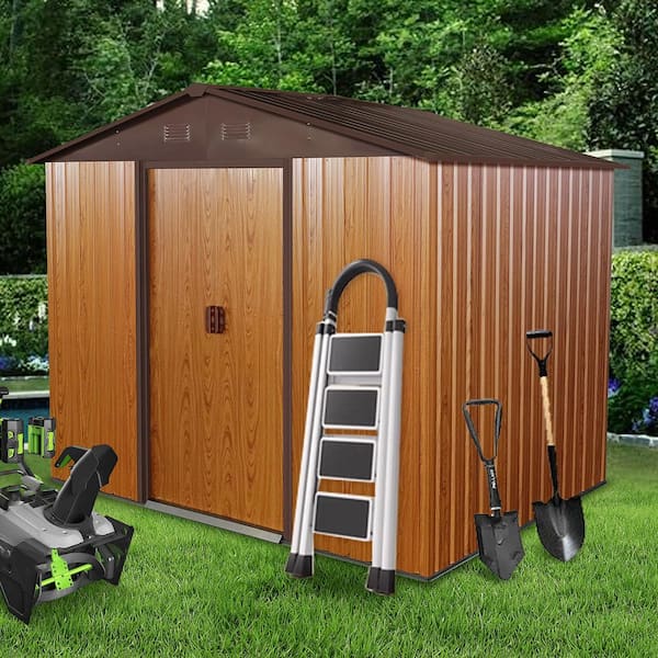 8 ft. x 6 ft. Metal Shed with Double Door (48 sq. ft.)