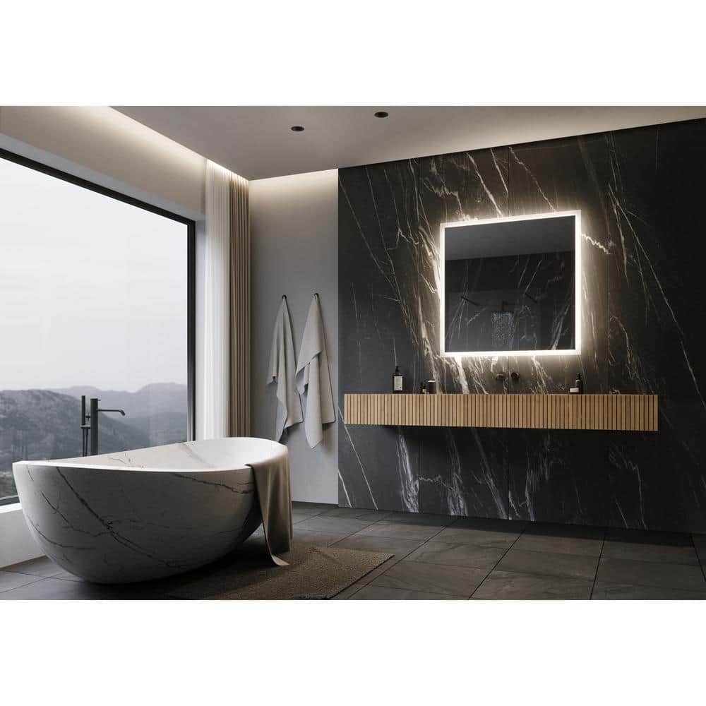 Rectangular Frameless LED Backlit Bathroom Vanity Mirror