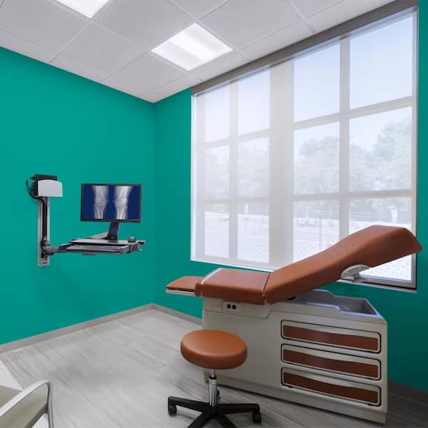 1 gal. #P450-7 Mystic Turquoise Dead Flat Interior Paint