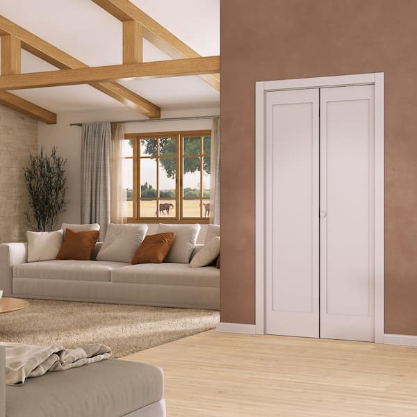 eightdoors 36 in. x 80 in. x 1-3/8 in. 1-Panel Shaker White Prime