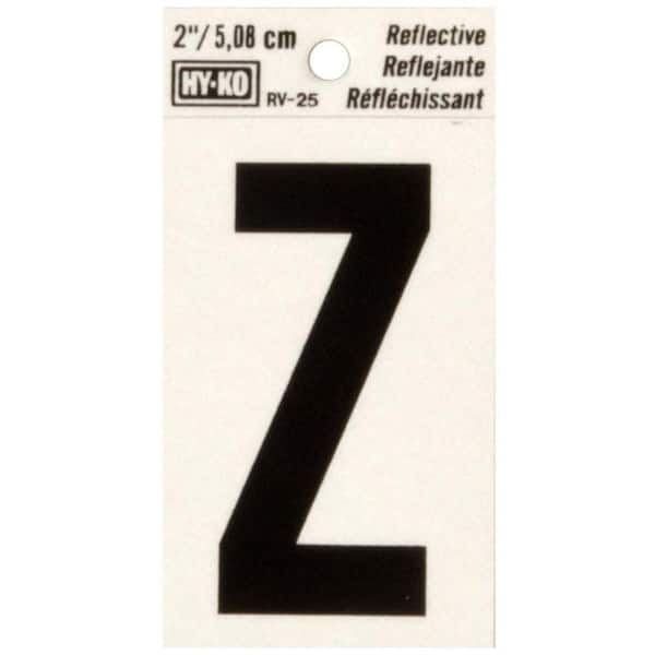 HY-KO 2 in. Vinyl Reflective Letter Z