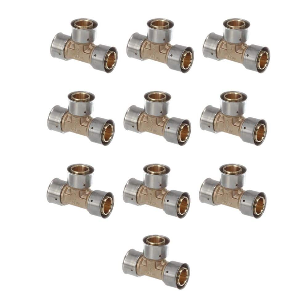 Viega PureFlow 1 in. x 1 in. x 1 in. Press Zero Lead Bronze Tee