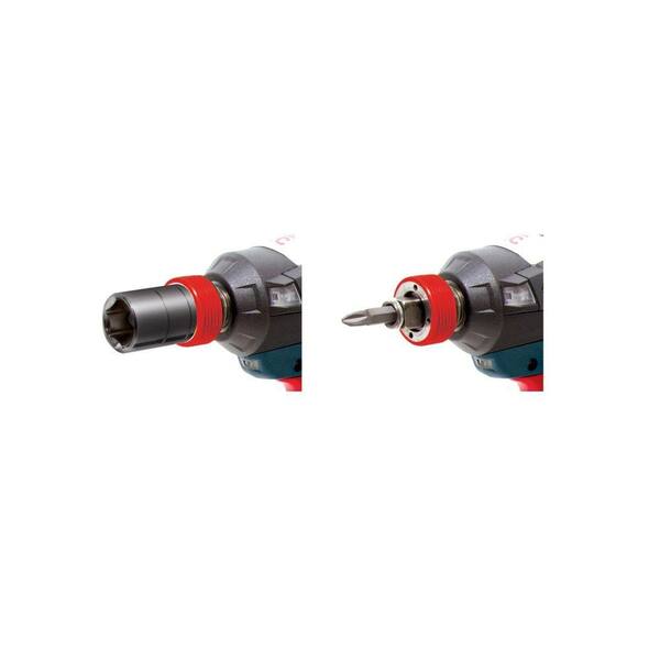 Bosch - 18 Volt Lithium-Ion Cordless EC Brushless 1/4 in. Cordless Hex and 1/2 in. Square Drive Socket-Ready Impact Driver Kit