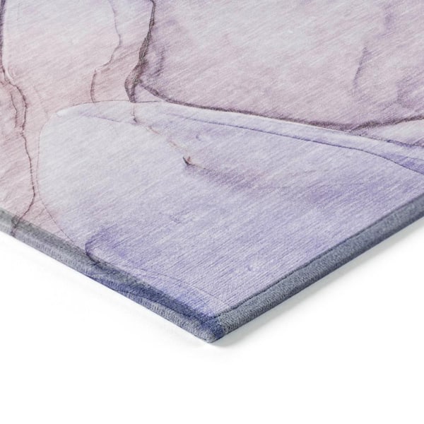 Chantille ACN502 Purple 1 ft. 8 in. x 2 ft. 6 in. Machine Washable Indoor/Outdoor Geometric Area Rug