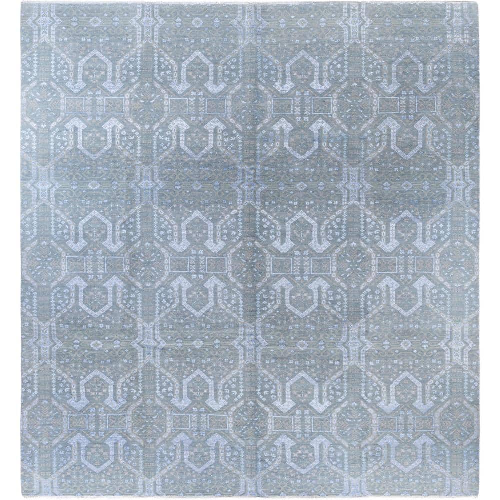 Ikat Beige 9 X 12 Hand-Knotted Wool Silk Indoor Area Rug price history on PriceWatchPro