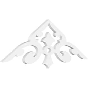 1 in. x 36 in. x 12 in. (8/12) Pitch Whitman Gable Pediment Architectural Grade PVC Moulding