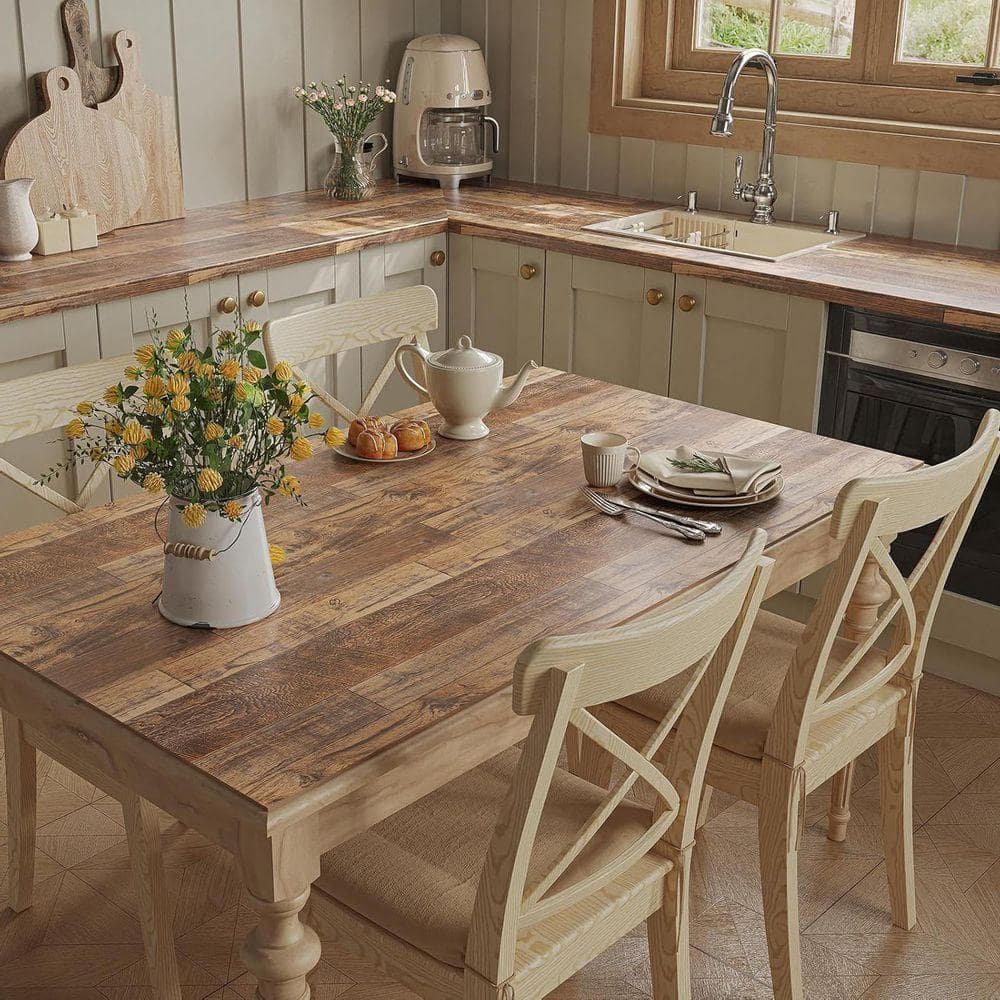GRAHAM＆BROWN　壁紙　2ロールセット　　DIY Rustic Brown Wood Grain Contact Paper Peel and Stick Wallpaper