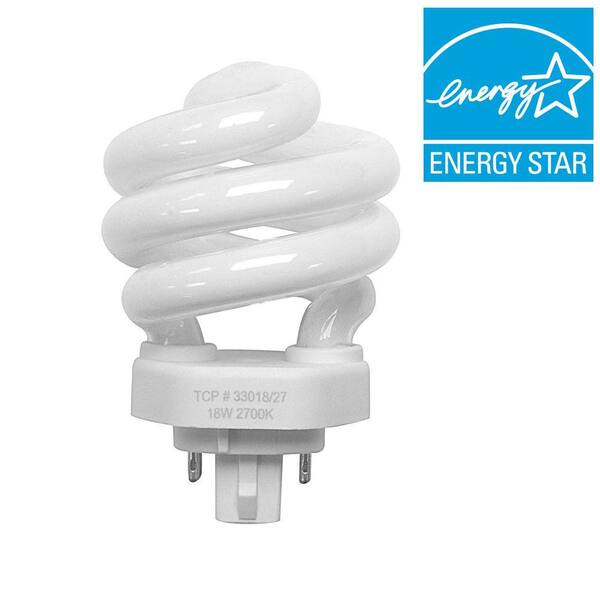TCP 75W Equivalent Cool White (4100K) Spiral CFL Light Bulb