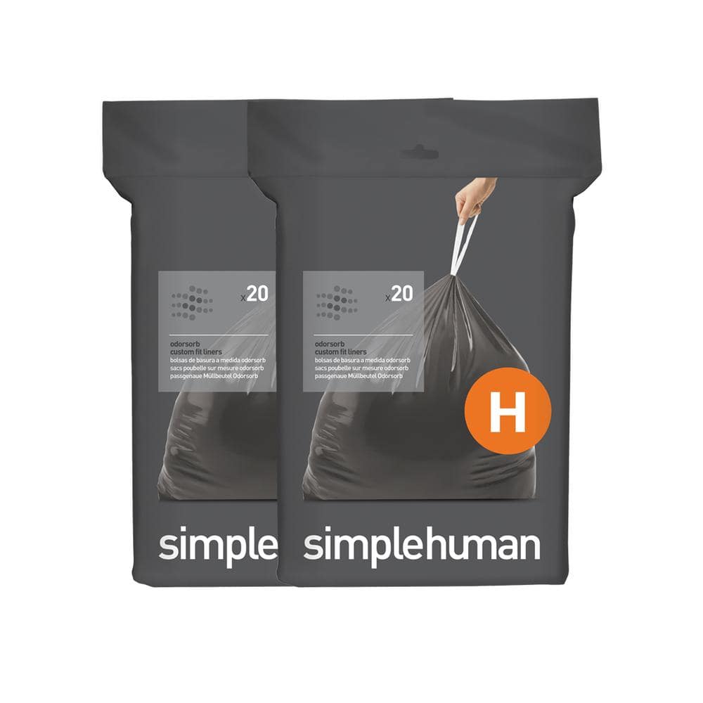Simplehuman Compatible Custom Fit Drawstring Trash Bag Liners