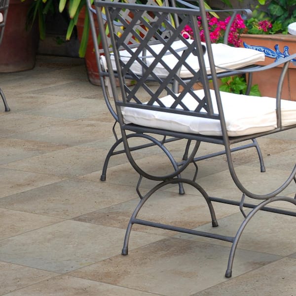 MSI Tuscany Beige 2 cm. x 16 in. x 16 in. Tumbled Travertine Paver Tile (106.8 sq. ft./Pallet)