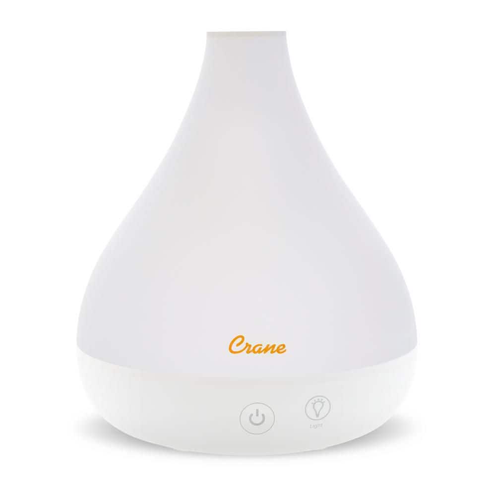 Crane Personal Ultrasonic Cool Mist Humidifier, for Home Bedroom Hotels  Travel and Office, 0.2 Gallon, Filter Free, Blue and White