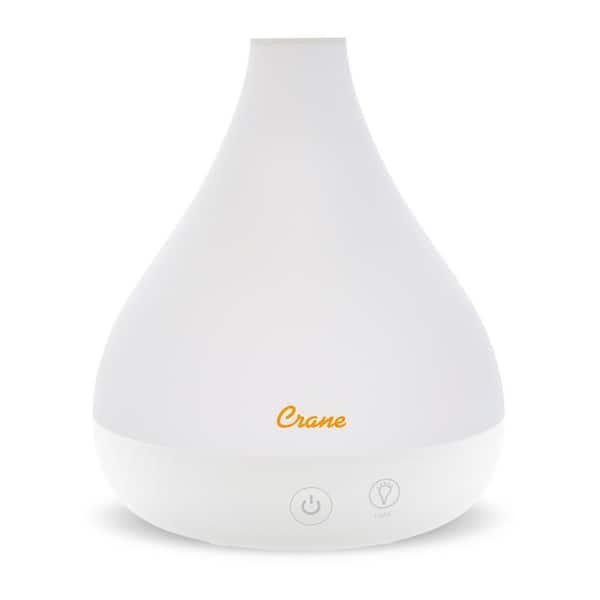 Crane 0.35 Gal. 2-in-1 Ultrasonic Cool Mist Humidifer & Aroma Diffuser for Small Rooms up to 200 sq. ft.