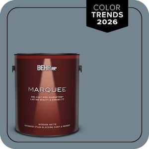 1 gal. #N480-5 Adirondack Blue One-Coat Hide Matte Interior Paint & Primer