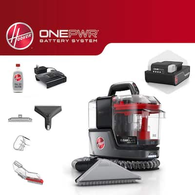 ONEPWR CleanSlate Cordless Portable Carpet, Upholstery Spot Cleaner Carpet Cleaner Machine, Auto and Car Detailer,Silver