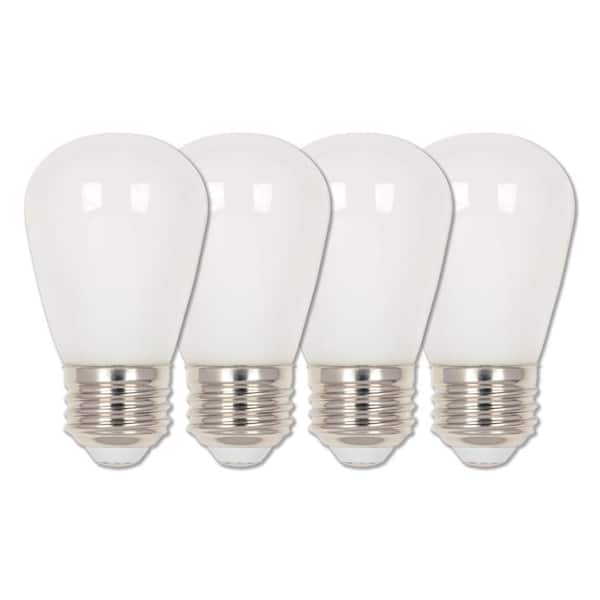 Westinghouse 15-Watt Equivalent S14 Frosted LED Light Soft White (4-Pack) 5511520 - The Depot