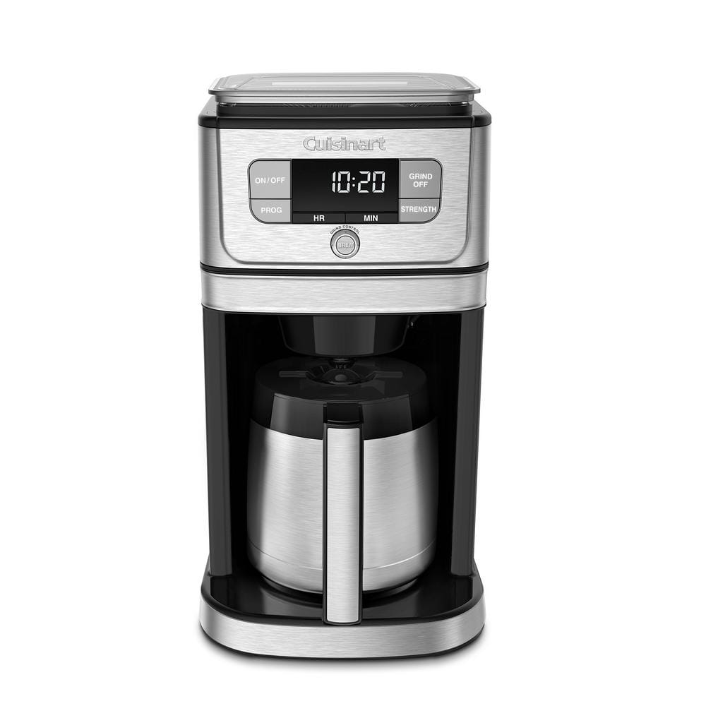 Burr Grind and Brew 10-Cup Stainless Steel Drip Coffee Maker