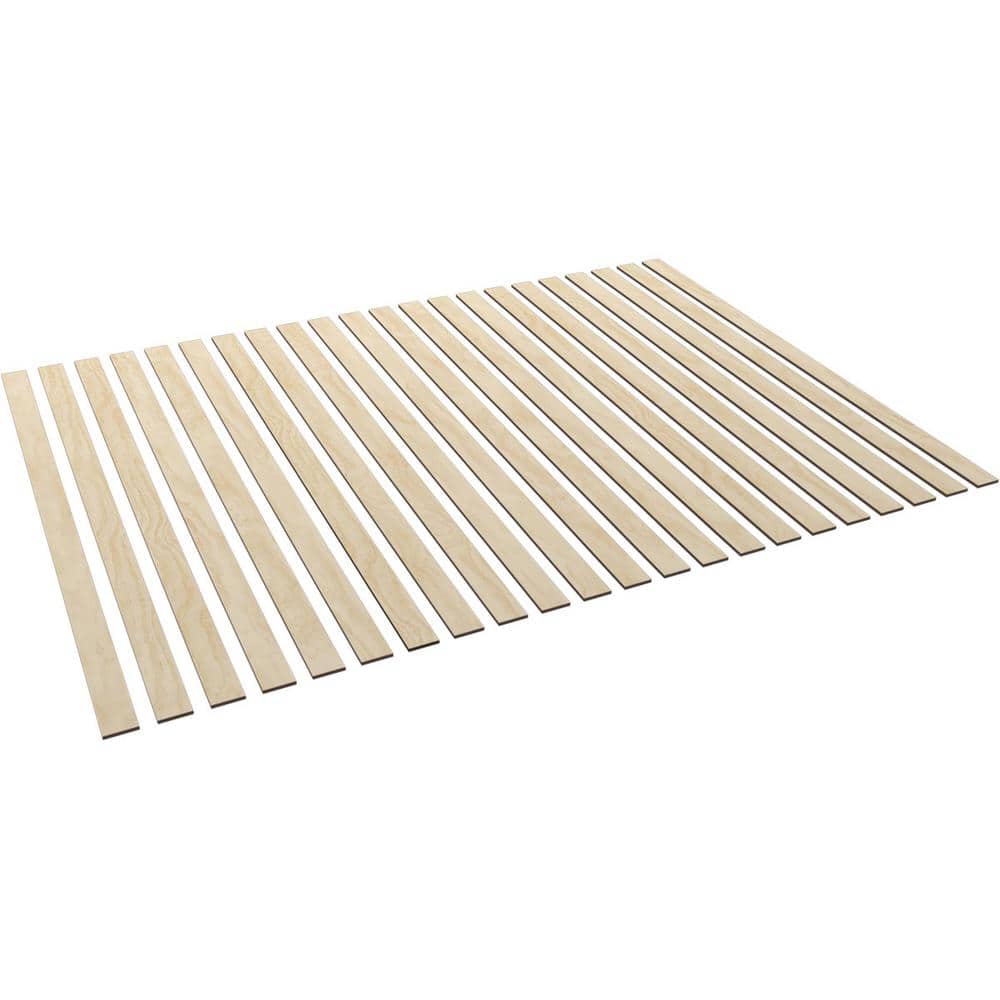 Birch Wood Adjustable Slat Wall Panel Kit, 47"H x 1/4"T