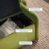 Walker Edison Furniture Company Chantelle Green Velvet 56 in. Bedroom Bench with Curved Accents WECHA27554GN1