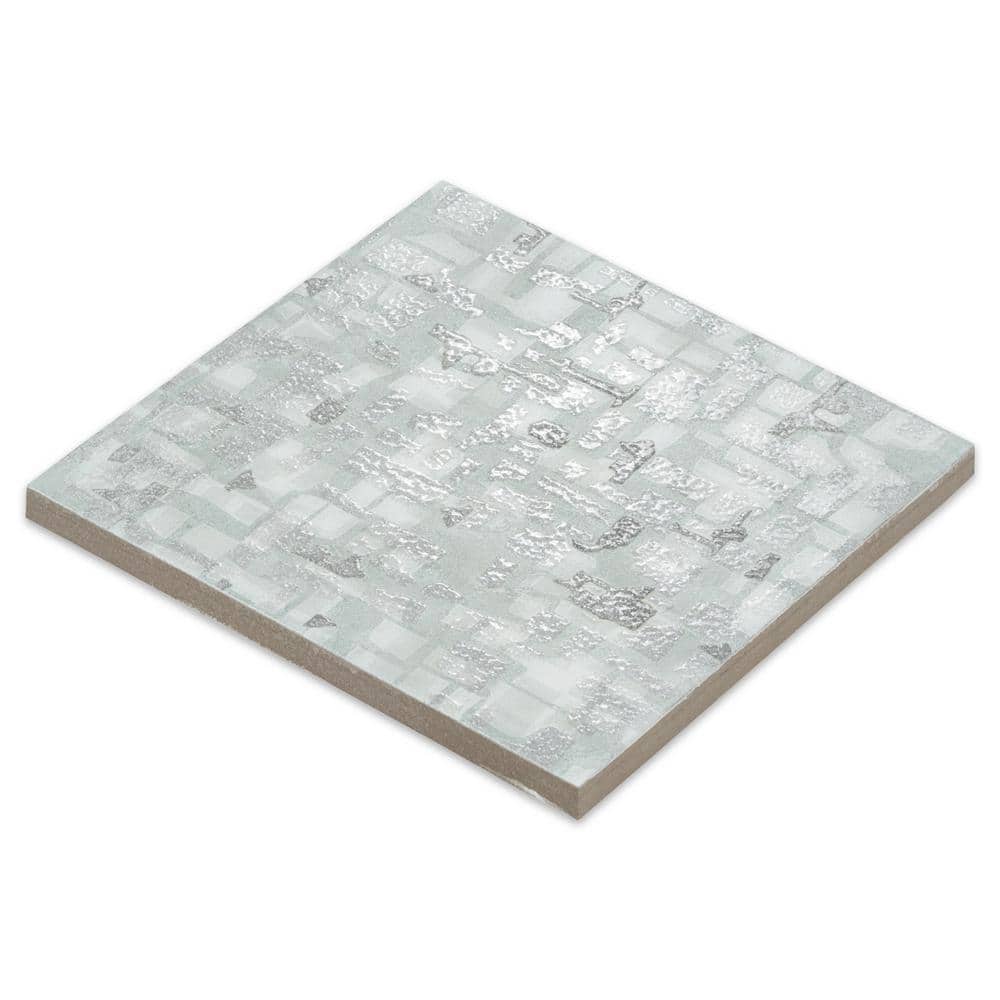 Winter Sky 8x8 Textured Porcelain Floor and Wall Tile
