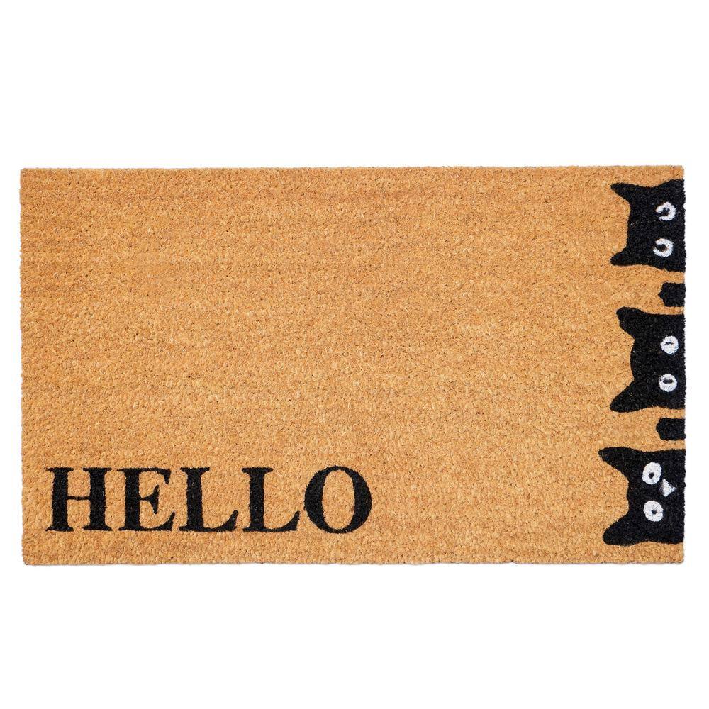 Calloway Mills Sage Green Border Welcome Outdoor Doormat 18 x 30 