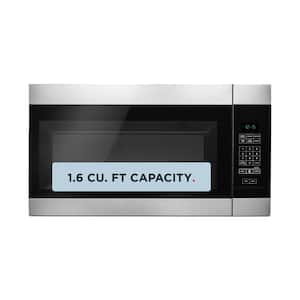 1.6 cu. ft. Stainless Steel Electric 1000-Watt Over the Range Microwave 300 Exhaust CFM with Add 0:30 Seconds