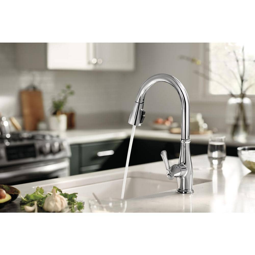 Elmhurst Chrome Single-Handle Pull-Down Kitchen Faucet