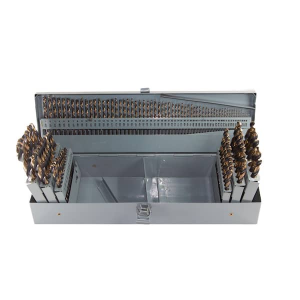 Heavy Duty High Speed Steel Jobber Drill Bit Set (115-Pieces)