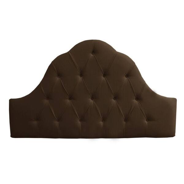 Unbranded Ada Montpelier Chocolate King Arched Diamond Tufted Headboard