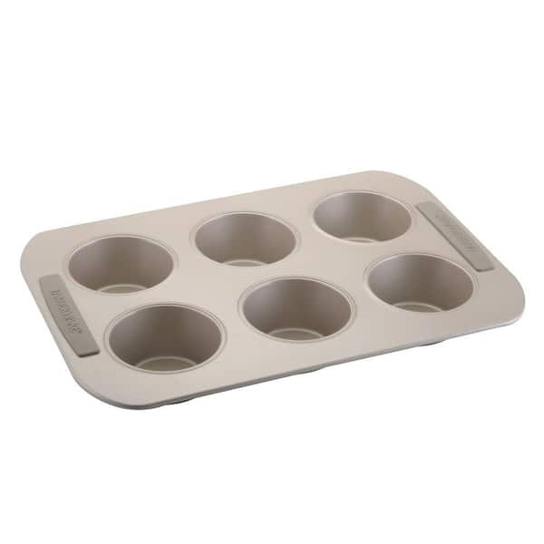 Farberware 6-Cup Jumbo Muffin Pan in Light Brown