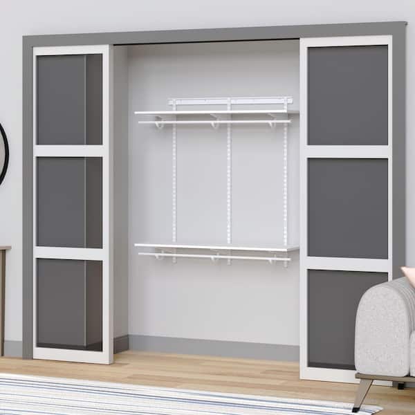 ClosetMaid ShelfTrack 14 in. D x 48.3 in. W x 47 in. H White Wood