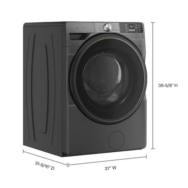 Whirlpool 4.5 cu. ft. Front Load Washer in Volcano Black with