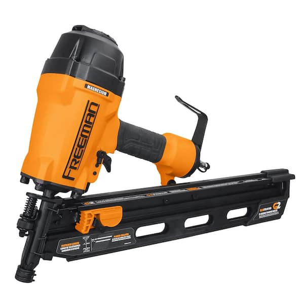 Freeman 2nd Generation Pneumatic 21 Degree 3-1/2 in. Framing Nailer with Metal Belt Hook and 1/4 in. NPT Air Connector